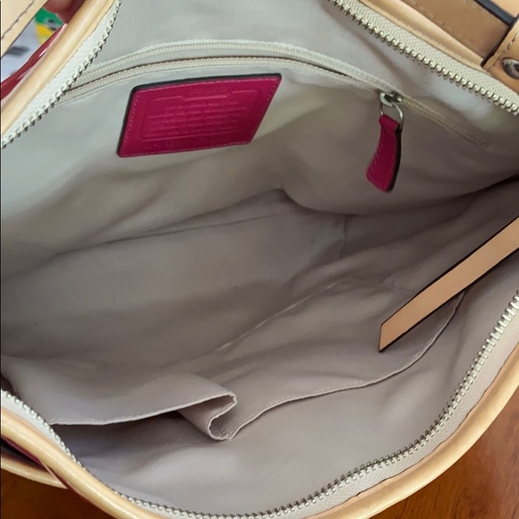 Coach Magenta Patent Leather Handbag - Picture 6 of 11